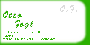 otto fogl business card